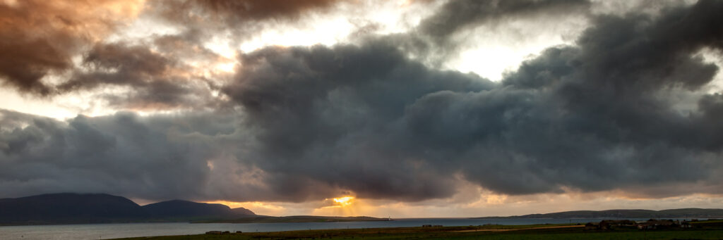 Sunset over Hoy from Mainland, Orkney
