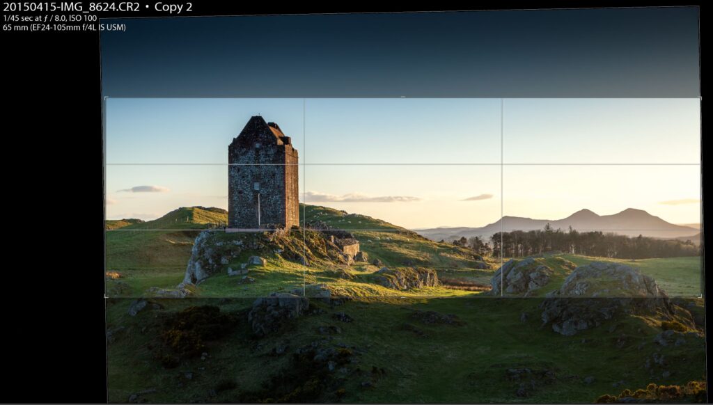 Cropping an image from a full size 3:2 original down to a 3:1 panorama