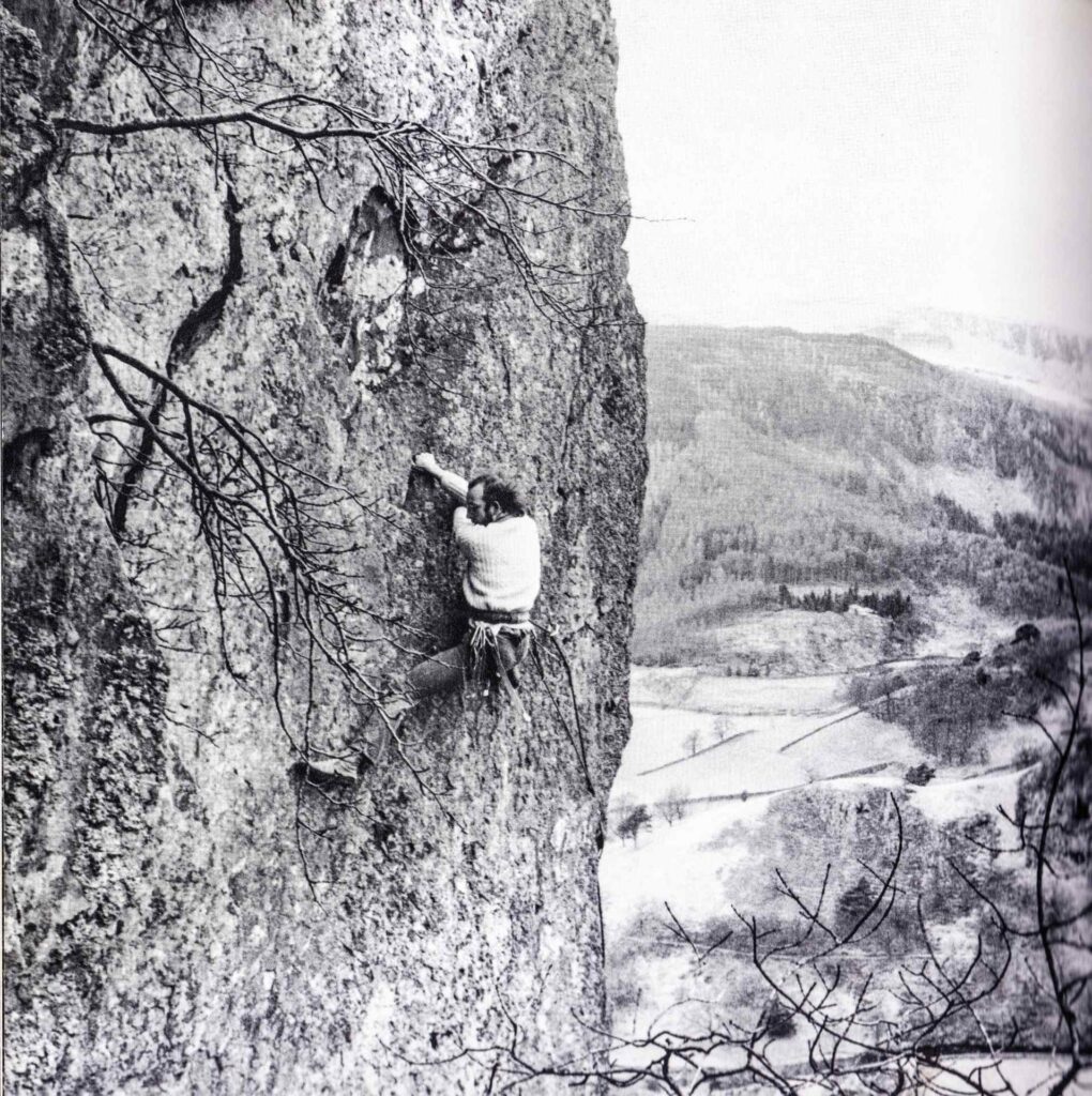 Ed Grindley on North Crag Eliminate