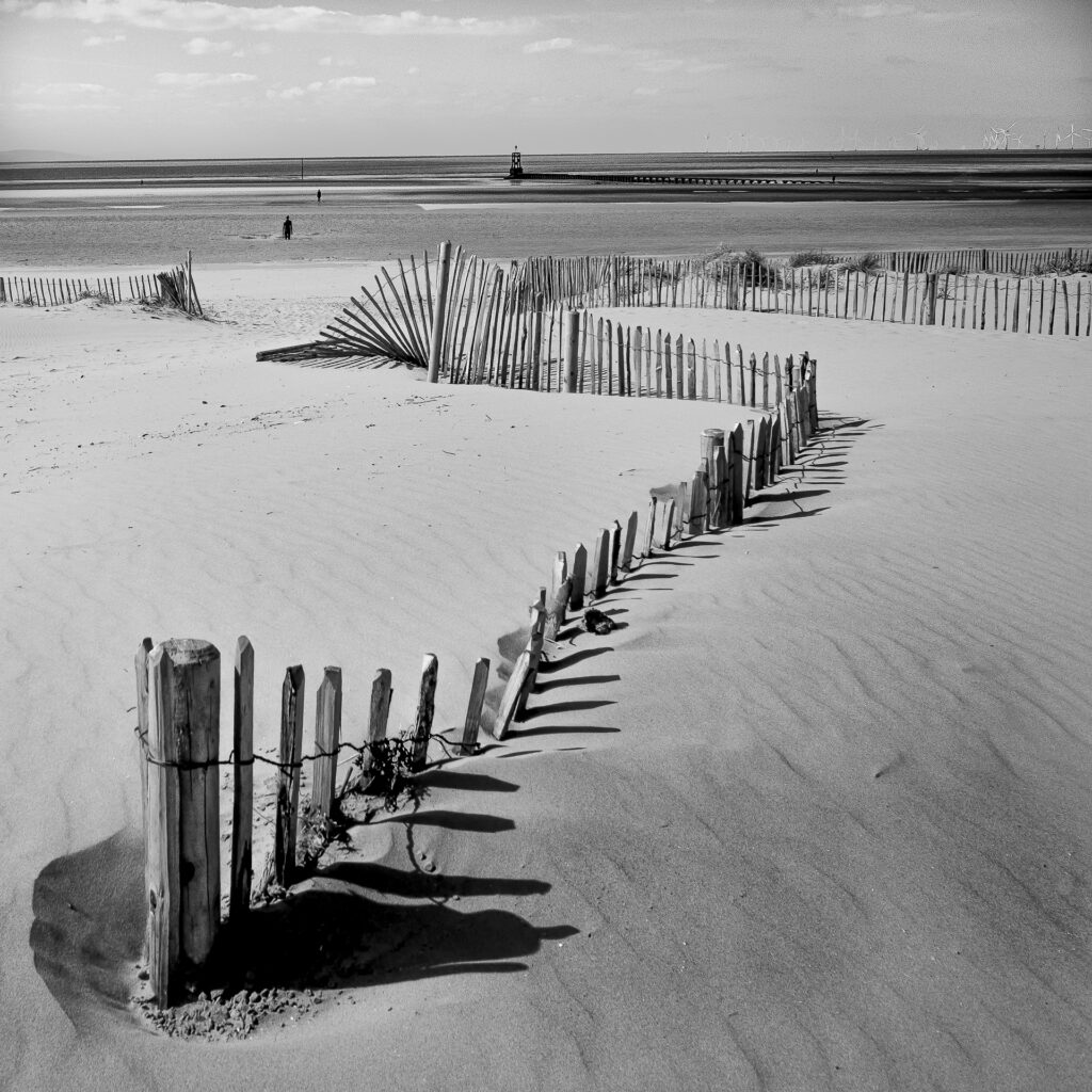 Harsh loight and shadows at the beach